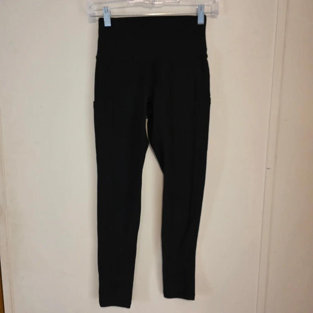 Aerie The Hugger Womens High Rise Legging Size Small Pockets Athletic Workout
